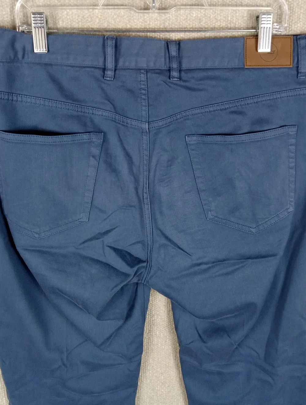 Peter Millar Signature Sateen Five-Pocket Pants Mens Size 34x32 Blue